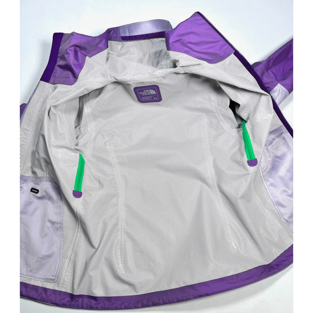 The North Face Womsns Jacket Purple White Gradient HyVent 2.5L Jacket S/P - Picture 9 of 11